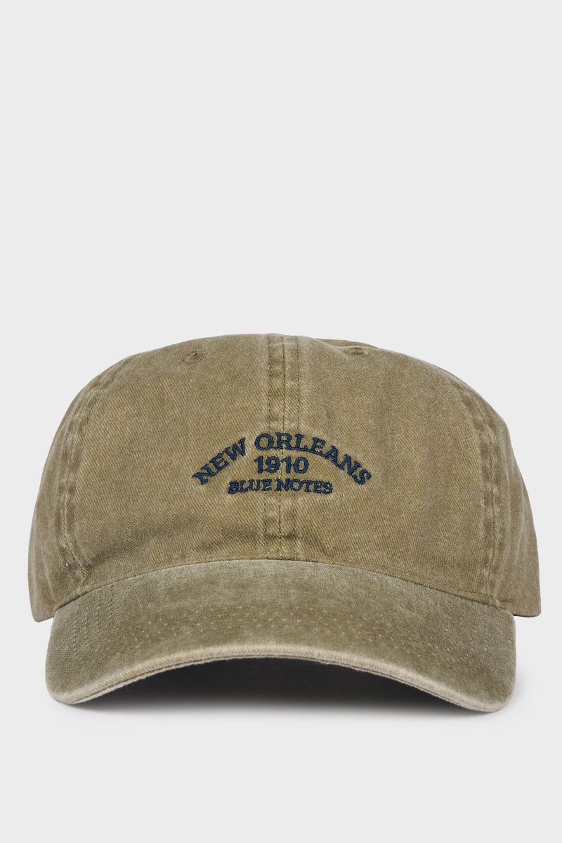 DeFacto Grey Man Boy Embroidered Cotton Cap Casual - Image 5